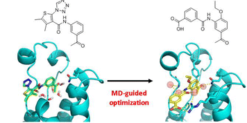 Discovery of CREBBP Bromodomain Inhibitors by High-Throughput Docking and Hit Optimization Guided by Molecular Dynamics